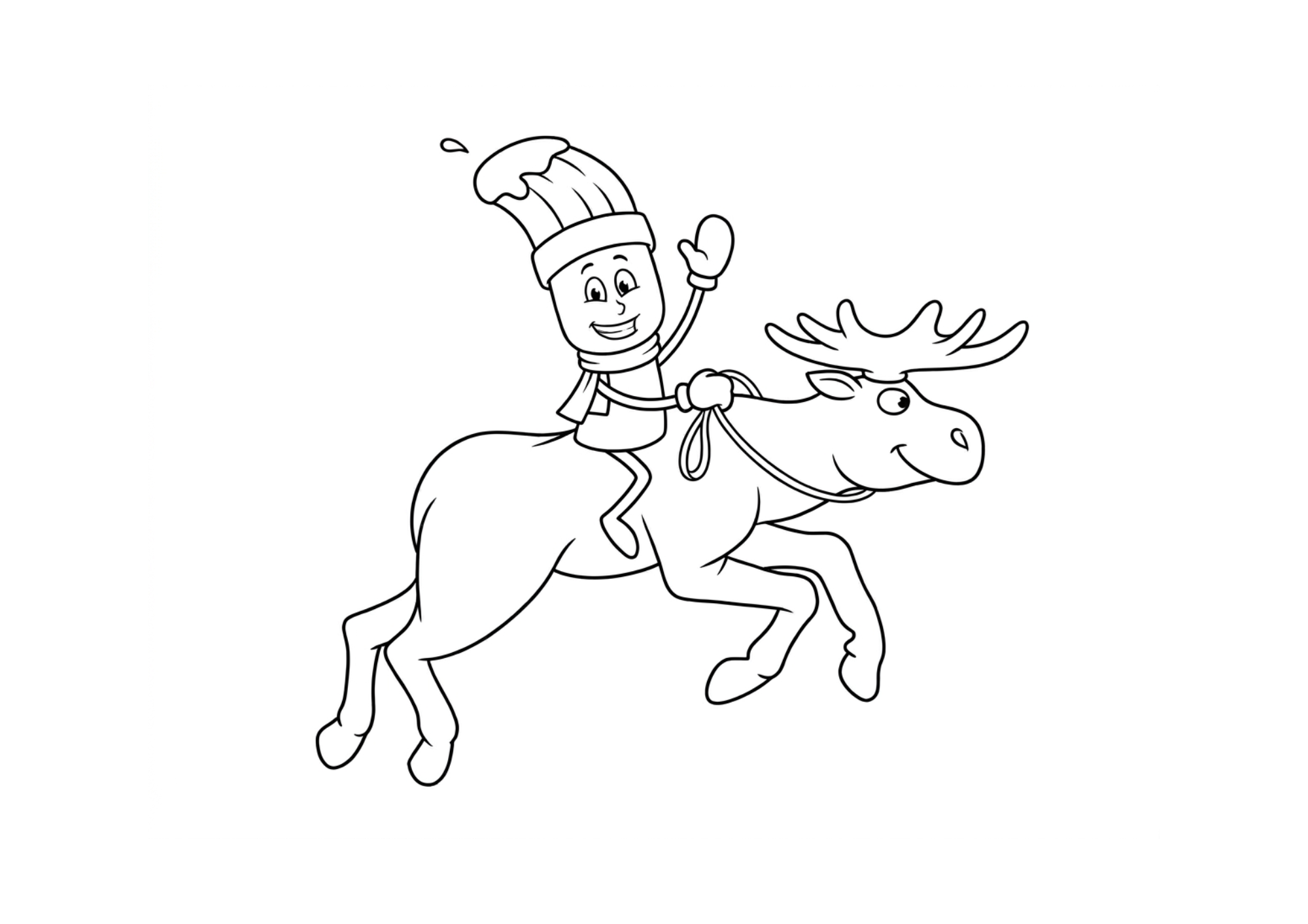 Monty and Paz colouring page