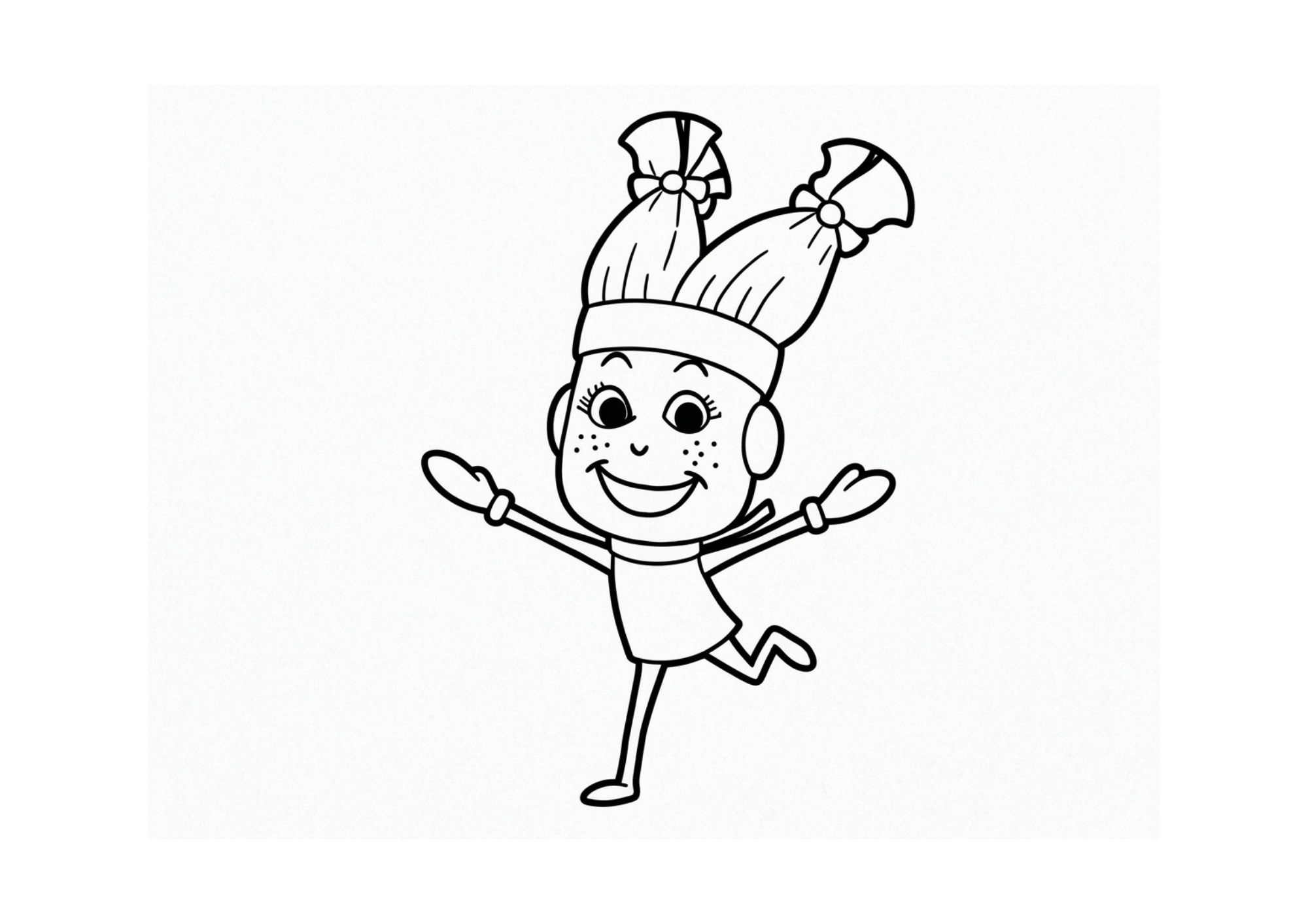 Roxie the Paintbrush colouring page