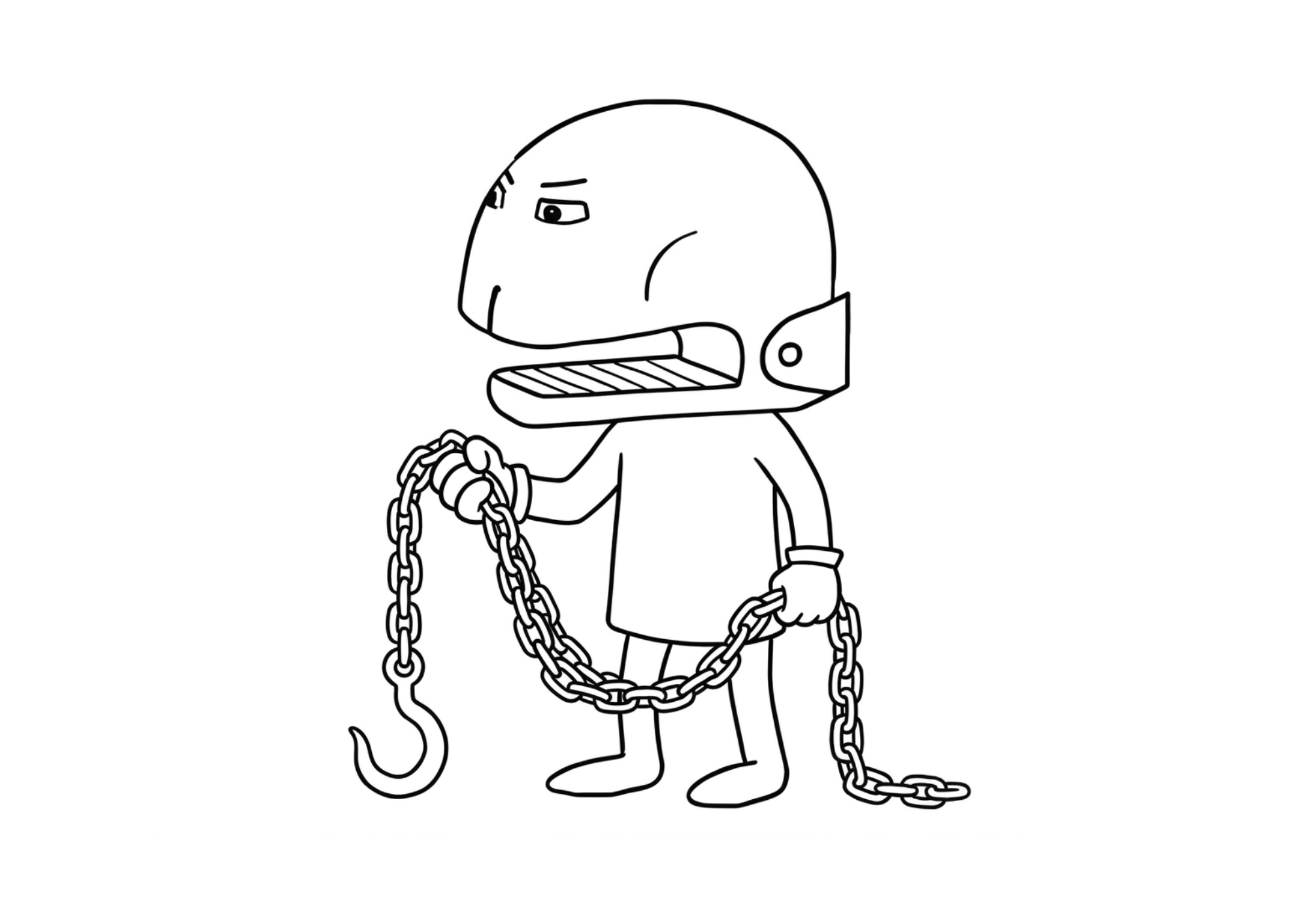 Wayne Wrench colouring page