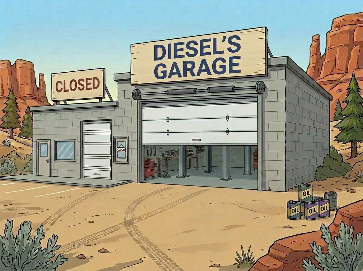 Diesel's Garage — the only garage in Twin Falls