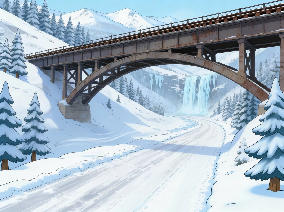 The railway bridge — beavers are advised to stay away